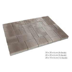 Térkő Frühwald - Classic Kombi 6cm Kakaóbab 9,72 m2/# (30x20; 20x20,10x20)